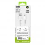 Cablu pentru incarcare si transfer de date SBS TECABLEMICROC15W, USB-A la USB-C, 15W, 1.5m, Alb 3 - lerato.ro