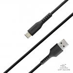 Cablu pentru incarcare si transfer de date SBS TECABLETC220K, USB-A la USB-C, 1.5m, Negru 6 - lerato.ro