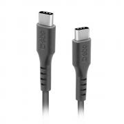 Cablu pentru incarcare si transfer de date SBS TECABLETCC3M, 2x USB-C, 480Mbps, 3m, Negru