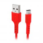 Cablu pentru incarcare si transfer de date SBS TECABLEMICROC15R, USB-A la USB-C, 1.5m, Rosu 2 - lerato.ro