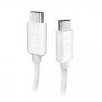 Cablu pentru incarcare si transfer de date SBS TECABLETISSUETCCG, 2x USB-C, 60W, 480Mbps, 1.5m, Gri 2 - lerato.ro