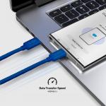 Cablu pentru incarcare si transfer de date SBS TECABLETISSUETCCR, 2x USB-C, 60W, 480Mbps, 1.5m, Albastru 8 - lerato.ro