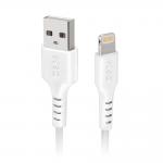 Cablu pentru incarcare si transfer de date SBS TECABLEUSBIP589W, USB-A la Lightning, 15W, 1m, Alb 2 - lerato.ro