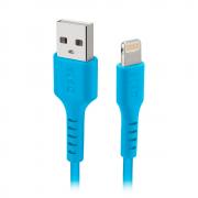 Cablu pentru incarcare si transfer de date SBS TECABLEUSBIP589A, USB-A la Lightning, 15W, 1m, Albastru