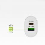 Incarcator retea SBS TETRPD20W, USB-C / USB-A, 20W, 3A, Alb 12 - lerato.ro