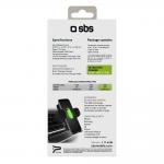 Suport auto SBS TESUPWIR15WAUT, Air Vent Mount, Incarcare Wireless 15W, Cablu USB-A la USB-C, Negru 6 - lerato.ro