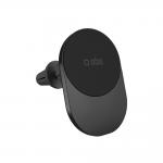Suport auto SBS TESUPPVENTWIRQI215W, compatibil MagSafe, Air Vent Mount, Incarcare Wireless 15W, Rotire 360 grade, Negru 2 - lerato.ro