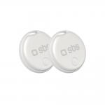 Tracker SBS Apple, 60dB, Raza actiune 20m, CR2032, 2 bucati, Alb 2 - lerato.ro