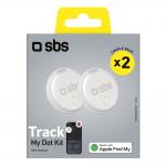 Tracker SBS Apple, 60dB, Raza actiune 20m, CR2032, 2 bucati, Alb 3 - lerato.ro