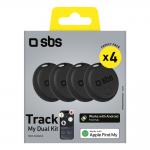 Tracker SBS Track My Dual, 60dB, CR2032, 4 bucati, Negru 3 - lerato.ro