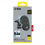 Suport auto cu racire SBS Magnetic Qi2, compatibil MagSafe, Air Vent Mount, Incarcare Wireless 25W, Negru 3 - lerato.ro