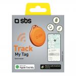 Dispozitiv anti pierdere SBS Track My Tag, 100dB, Waterproof, IP65, Baterie CR5032, Portocaliu 3 - lerato.ro
