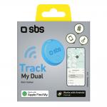 Dispozitiv anti pierdere SBS Track My Dual, 60dB, Baterie CR2032, Albastru 3 - lerato.ro