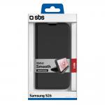 Carcasa flip cover SBS Wallet Smooth compatibila cu Samsung Galaxy S26, Negru 3 - lerato.ro