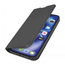 Carcasa flip cover SBS Smooth Wallet compatibila cu iPhone 16e, Negru