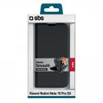 Husa flip cover SBS Smooth Wallet compatibila cu Xiaomi Redmi Note 15 Pro 5G, Negru 3 - lerato.ro