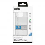 Carcasa SBS Skinny Cover compatibila cu iPhone 17 Pro Max, Transparent 3 - lerato.ro