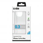 Carcasa SBS Skinny Cover compatibila cu iPhone 16 Pro Max, Transparent 3 - lerato.ro