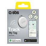 Dispozitiv anti pierdere SBS Track My Tag, Raza de actiune 50m, Compatibil Android / iOS, Bluetooth, Alarma 100dB, Baterie CR5032, IP65, Alb 3 - lerato.ro