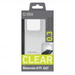 Carcasa SBS Skinny Cover compatibila cu Motorola Moto G77, Transparent 3 - lerato.ro