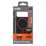 Husa SBS D3O Core cu MagSafe compatibila cu iPhone 18 Pro / 17 Pro, Negru / Portocaliu 3 - lerato.ro