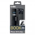 Husa flip cover SBS Wallet Classic compatibila cu iPhone 18 Pro Max, Negru 3 - lerato.ro