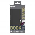 Husa flip cover SBS Wallet Smart Case compatibila cu iPhone 18 Pro Max, Negru 3 - lerato.ro