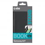 Husa flip cover SBS Smooth Wallet compatibila cu Samsung Galaxy A27, Negru 3 - lerato.ro