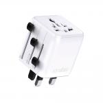 Adaptor retea SBS TEADAPTUNI, 2500W, 10A, Compatibil cu prize EU/UK/US/AU, Alb 2 - lerato.ro