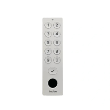 Incuietoare smart Tedee Keypad Pro, Bluetooth 5.2, IP65, 4 baterii AAA, Alb