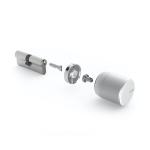 Adaptor cheie incuietoare inteligenta Tedee, Constructie metalica solida, Silver 3 - lerato.ro