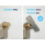 Cilindru pentru usa Tedee GERDA EXXO SMART, 31-62 mm, 5 chei incluse, Silver 4 - lerato.ro