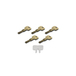 Cilindru pentru usa Tedee GERDA EXXO SMART, 31-62 mm, 5 chei incluse, Silver 5 - lerato.ro
