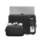 Set husa laptop 13 inch si husa pentru accesorii Tomtoc Sleeve, 30.5 × 21.5 × 2.2 cm, Negru 4 - lerato.ro