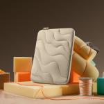 Husa din nailon Tomtoc Terra A27 compatibila cu laptop 14 inch, Sand 14 - lerato.ro