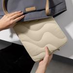 Husa din nailon Tomtoc Terra A27 compatibila cu laptop 14 inch, Sand 15 - lerato.ro