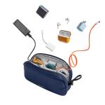 Organizator cabluri Tomtoc Light T12, Husa de depozitare accesorii mici, 21 x 13 x 5 cm, Navy Blue 17 - lerato.ro