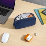 Organizator cabluri Tomtoc Light T12, Husa de depozitare accesorii mici, 21 x 13 x 5 cm, Navy Blue 21 - lerato.ro