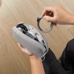 Organizator cabluri Tomtoc Light T12, Husa de depozitare accesorii mici, 21 x 13 x 5 cm, Gri 13 - lerato.ro