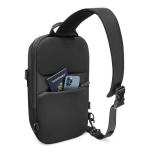 Borseta universala Tomtoc Navigator T24 Sling, Marime M, Capacitate 7L, 40 × 25 × 12 cm, Negru 7 - lerato.ro