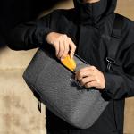 Borseta universala Tomtoc Navigator T24 Sling, Marime M, Capacitate 7L, 40 × 25 × 12 cm, Gri 9 - lerato.ro