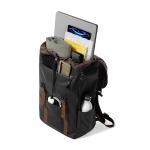 Rucsac pentru laptop Tomtoc VintPack TA1 compatibil cu laptop 15.6 inch, Capacitate 20L, 45 × 30 × 15 cm, Negru 5 - lerato.ro