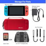 Husa tomtoc Nintendo Switch Travel Case compatibila cu Nintendo Switch, Rosu 3 - lerato.ro