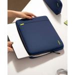 Set husa laptop 13 inch si husa pentru accesorii Tomtoc Sleeve, Navy Blue 5 - lerato.ro
