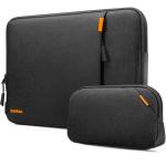 Set husa laptop 14 inch si husa pentru accesorii Tomtoc Sleeve, Negru 4 - lerato.ro