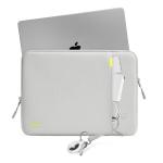 Husa Tomtoc Sleeve compatibila cu laptop 14 inch, Gri 3 - lerato.ro