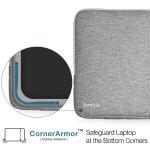 Husa Tomtoc Sleeve compatibila cu laptop 14 inch, Dark Grey 9 - lerato.ro