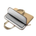 Geanta Tomtoc Light A21 Dual-color Slim compatibila cu laptop 13.5 inch, Bej 4 - lerato.ro