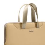 Geanta Tomtoc Light A21 Dual-color Slim compatibila cu laptop 13.5 inch, Bej 8 - lerato.ro