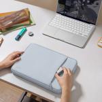 Husa Tomtoc Defender A13 compatibila cu Macbook Neo 13 inch 2026, Mist Blue 13 - lerato.ro